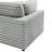 2-Piece Sofa Sectional In Plush Polyester Cord-Like Fabric