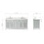 Ensemble de meuble-lavabo double 73 po Bergerac-862169157-822936751-822943422