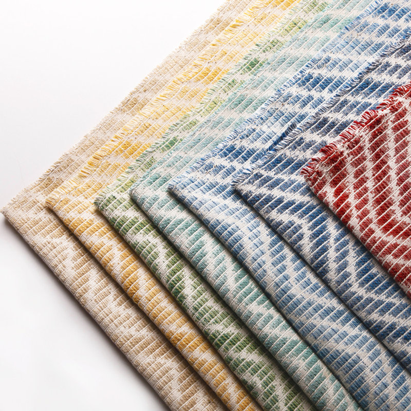 Granville Weaves Chausey Cotton Blend Fabric, Leaf