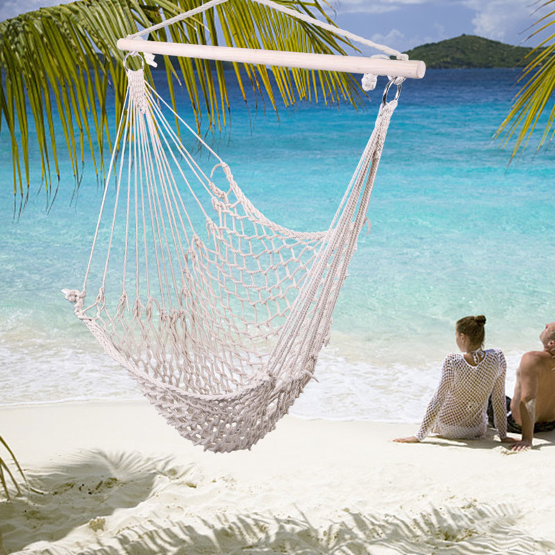 Flaherty 1 Person Chair Hammock, Beige