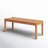 Hille Solid Wood Teak Outdoor Bench