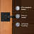Square Matte Black Privacy (Bed & Bath) Door Lever