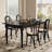 Black Rectangular Solid wood Dining Table For Dining Room/Kitchen-436037008
