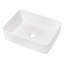 Lavabo de salle de bain rectangulaire en céramique blanche 19 "X15"-123626441