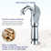 Swan Faucet Copper Single Handle Single Hole Matching Pop Up Drain Without Overflow Stopper And Supply Line Vessel Sink Faucet Lavatory Basin Vanity Mixer Tap Lead-Free