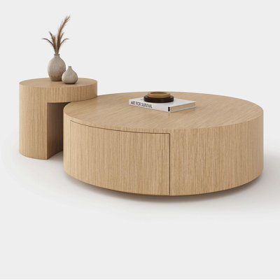 Log end table combination