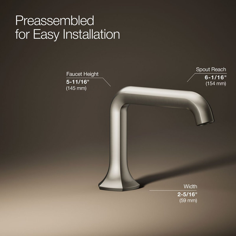 Occasion Single Hole Bathroom Faucet, Vibrant Brushed Nickel