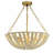Sable 3-Light Rattan Chandelier, Coastal Boho - Handwoven