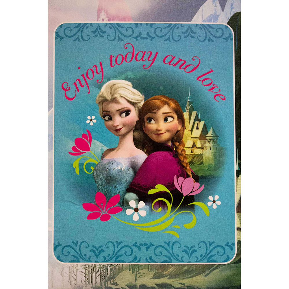 NY Textile Haus Disney Frozen Anna and Elsa Plush Blanket | Wayfair