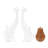 Novica Handmade Feline Finesse Cement And Lava Sand Sculptures (Set Of 2)