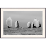Gray Rounding Print by Ted Glasoe