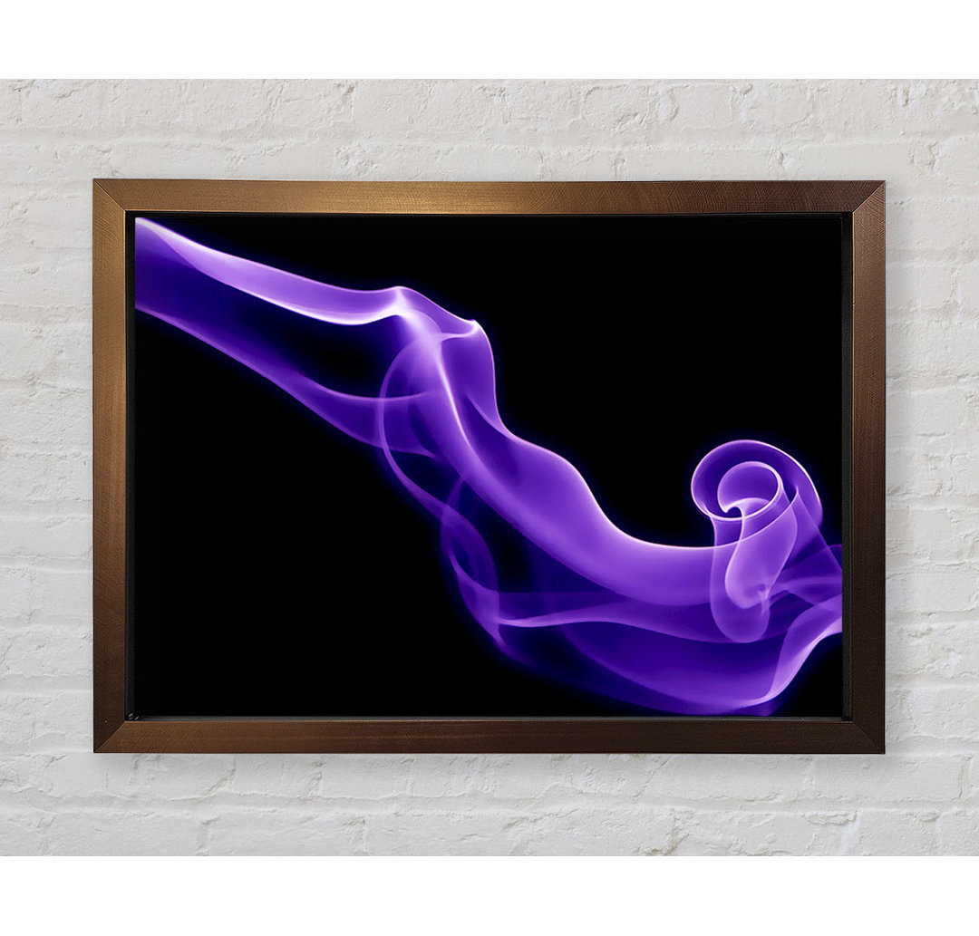 Gerahmtes Wandbild Lilac Purple Smoke