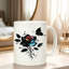 1pc Ceramic Coffee Mug Vintage Floral Pattern "Women" for Spring Summer Office Home & Gifts.