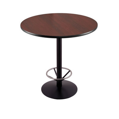Bar Height Pedestal Table with Foot Ring