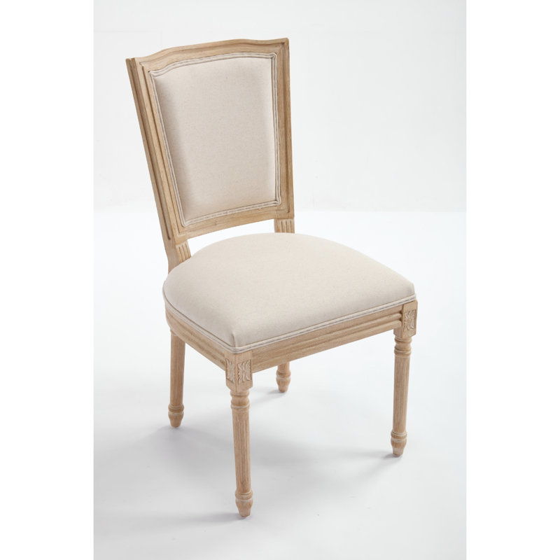 Chaise rembourrée avec pieds en bois