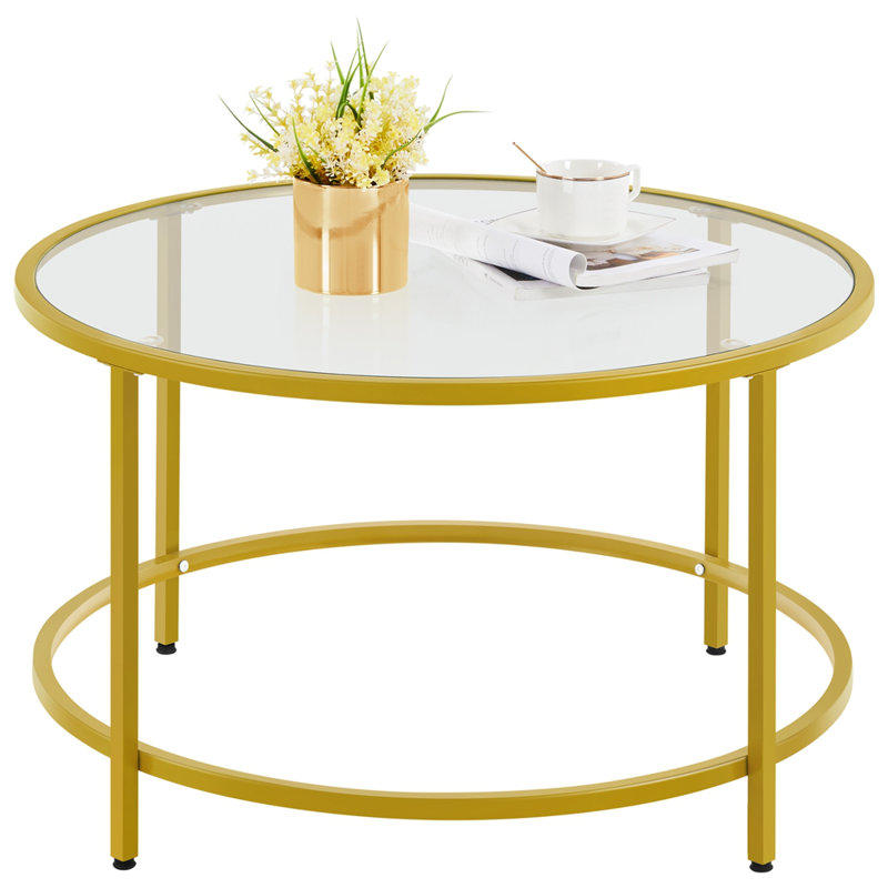 Frame Coffee Table, Mustard Gold