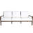 Savannah Aluminum Sofa - Oak/Raffia