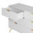 Fluted 6 - Drawer Dresser 47.2''W Wood Wide Chest Of Drawers With Metal Handle & Feet-1661742805