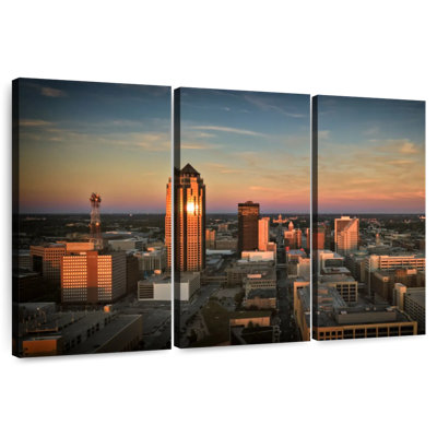 Des Moines Dusk Skyline