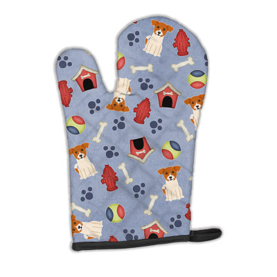 Caroline's Treasures Dog House Polyester Oven Mitt