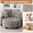 42-Inch Two-Seater Sofa With Recliner And Storage Ottoman, Suitable For Living Rooms And Bedrooms-1903941259