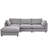 Upholstered Convertible Sectional Sofa - L-shaped Couch With Reversible Chaise - U-style Design