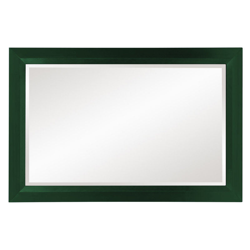 Buschwick Solid Wood Mirror, Hunter Green