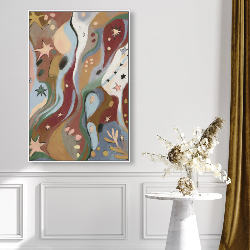 Modern Folk II Print by Oliver Gal, 25"H x 17"W, White Floater Frame