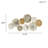 Multi Geometric Metal Discs Wall Decor
