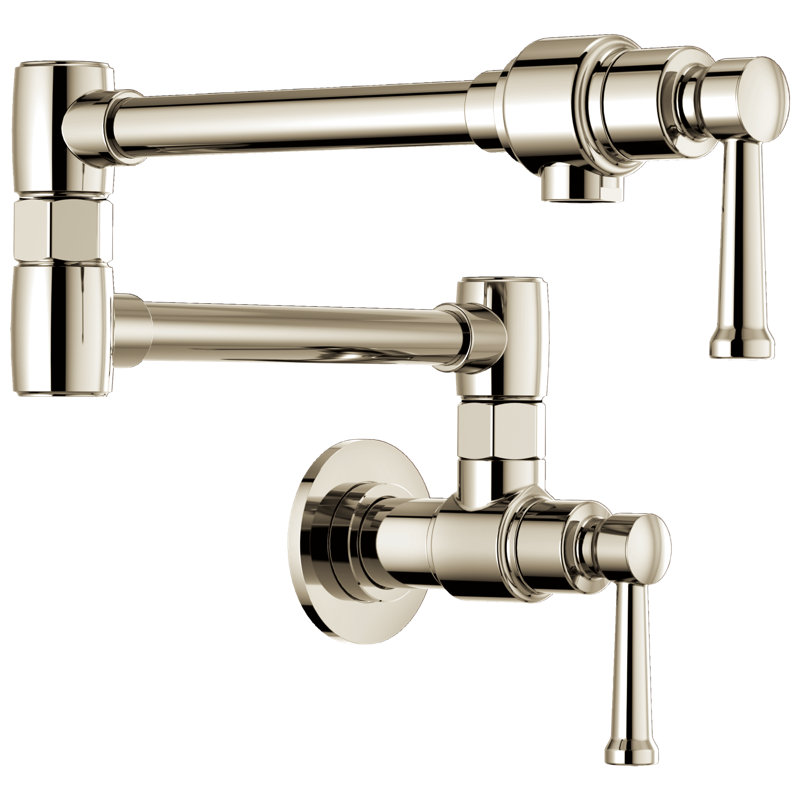 Artesso® Wall Mount Pot Filler, Polished Nickel