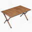 Table d'extérieur pliante 1 pièce, table rectangulaire légère en aluminium pour l'intérieur