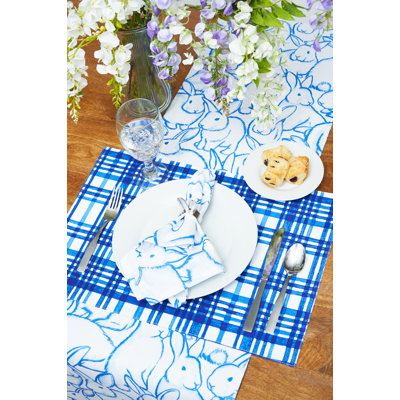 Ensemble de serviettes bleues 2