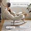 Chaise berçante de salon avec structure en métal-1745639253