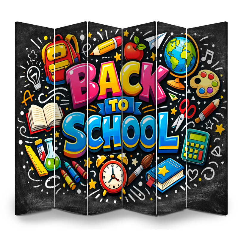 Cloison pliante pour la rentrée scolaire, 6, 71" H x 96" W x 1" D