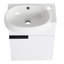 Meuble-lavabo à fermeture en douceur avec lavabo, 16 pouces pour petite salle de bain-604413512-604413515