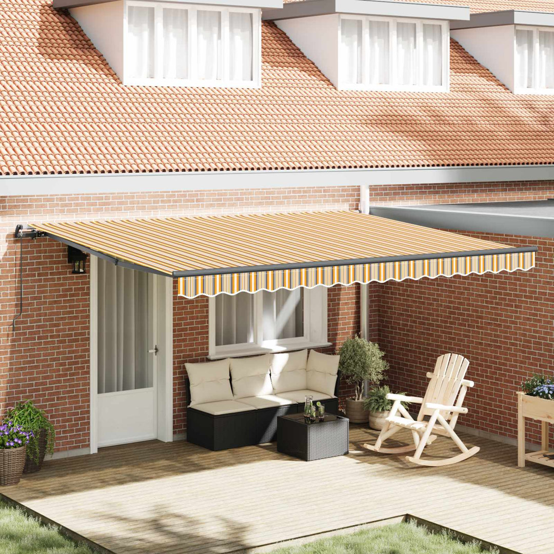 VidaXL Polyester Cover Retractable Patio Awning