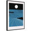 «Folk To The Moon Linocut» par Giuliana Lazzerini, reproduction d'art sur toile encadrée