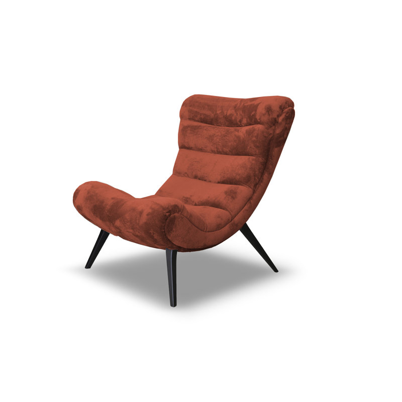 Owlswick Upholstered Swivel Slipper Chair, Light Brick