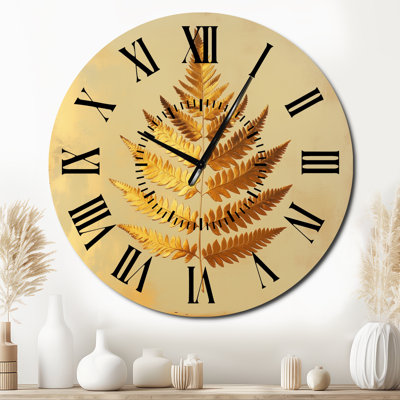 Petite horloge murale en métal
