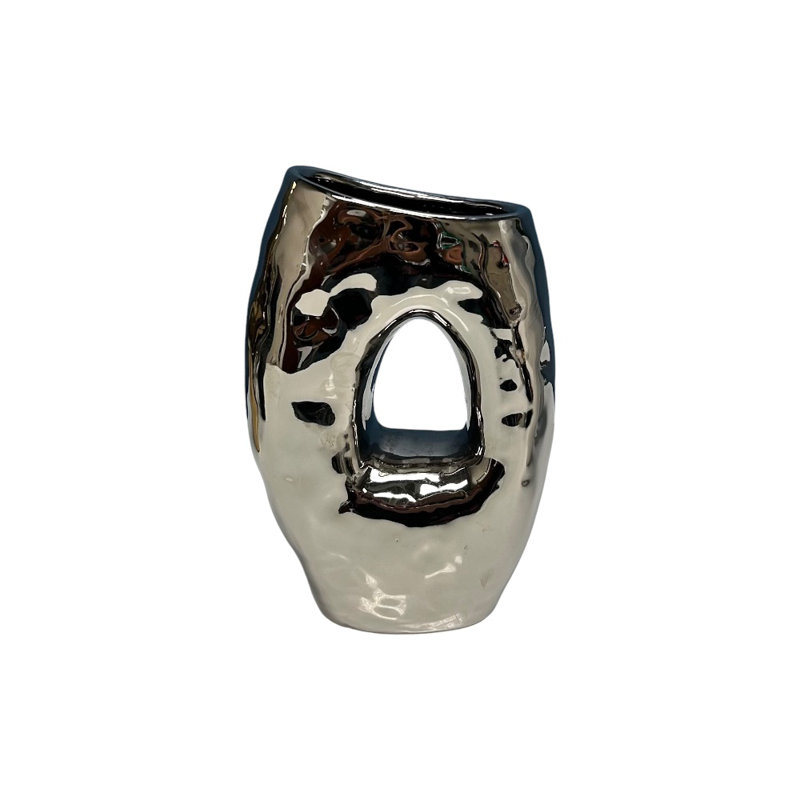 Rencher décoratif, H 12 po x l 8 po x P 4 po, Argent argent