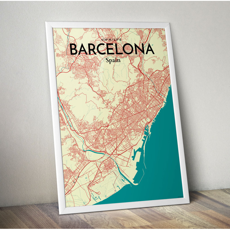 Barcelona - No Frame Print, 61 cm H x 45.7 cm W x 0.13 cm D