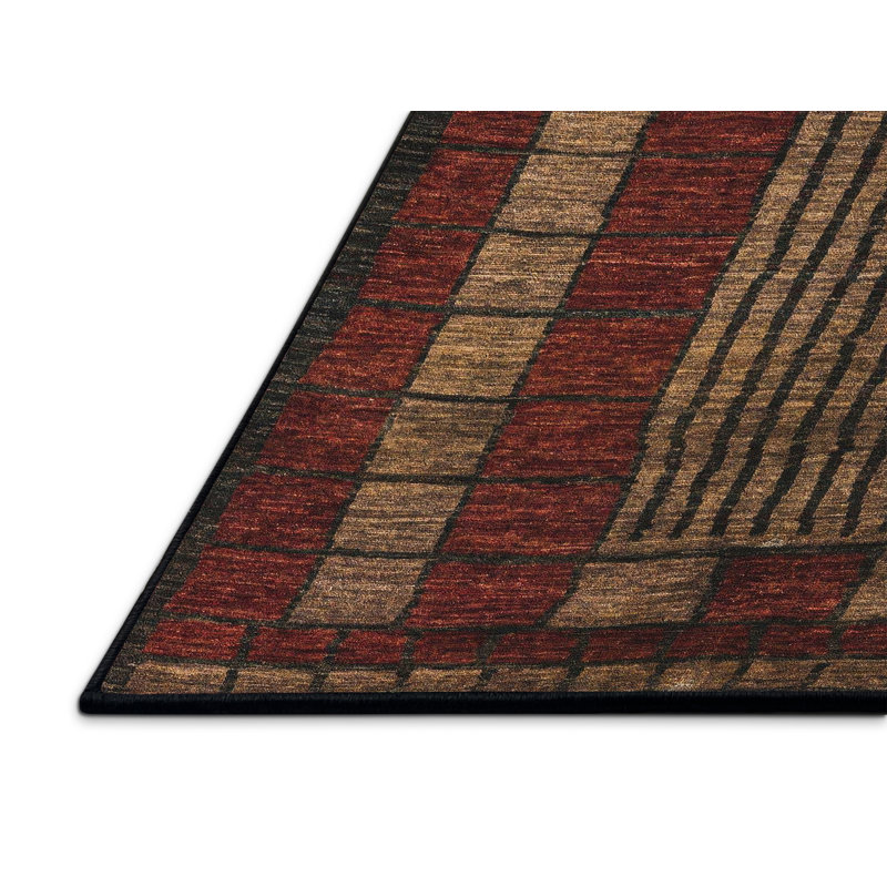 Abstract Indoor Rug, Runner 2' x 5'