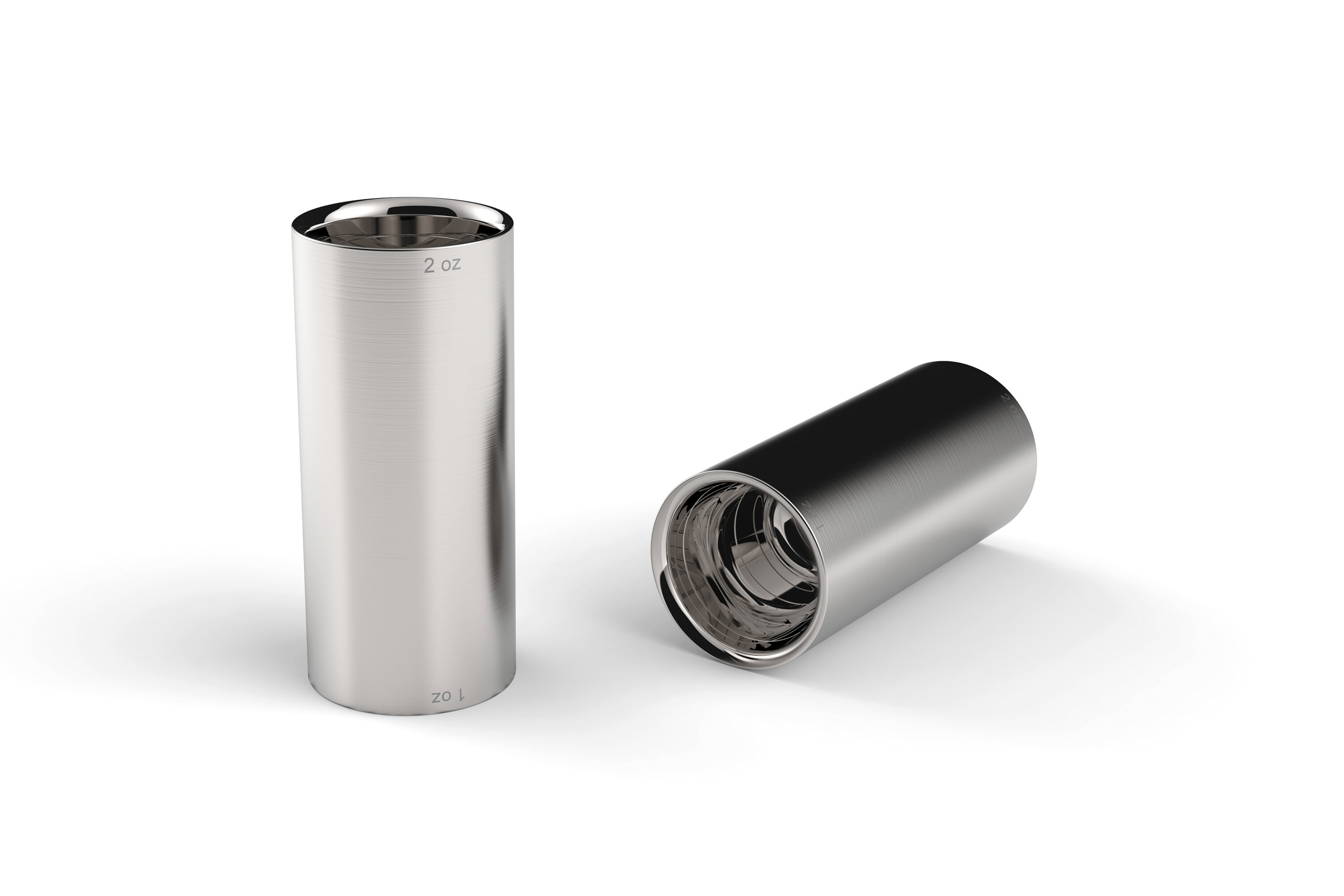 Tumbler Design Shot Cup, 304 Stainless Steel And Plastic Shot