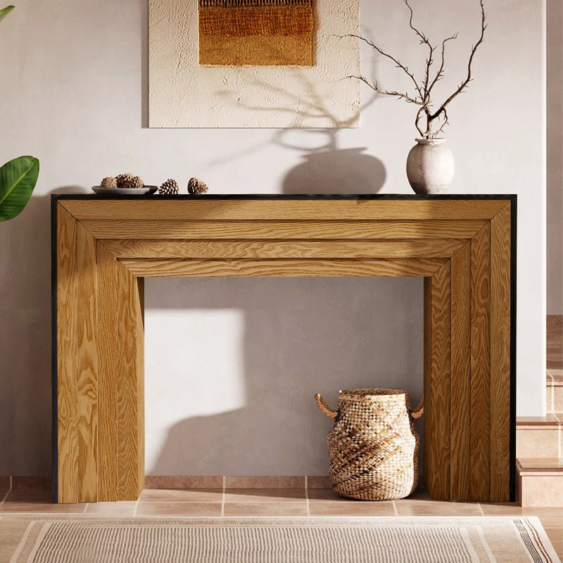 Modern Wood Console Table 47in - Rustic Contemporary Entryway Sofa Table, Sturdy Storage Shelf, Easy Assembly, Farmhouse Decor for Living Room Hallway