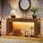 59-Inch Console Table, Wooden Rectangular Sofa Table Behind The Couch