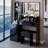 41" Large Size Left Bedside Cabinet Vanity Table+Cushioned Stool