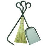 3 Piece Steel Fireplace Tool Set