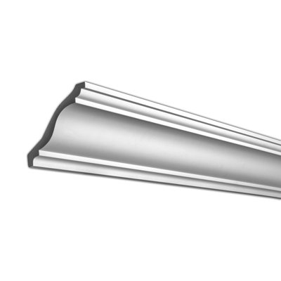 5 in x 4-1/8 in x 94-1/2 in Plain Polyurethane Crown Moulding Pro Pack 15-1/2 LF