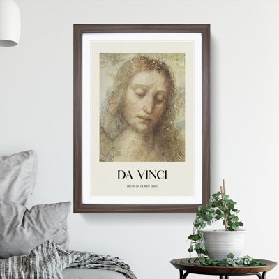 Head of Christ by Leonardo Da Vinci - Picture Frame Painting