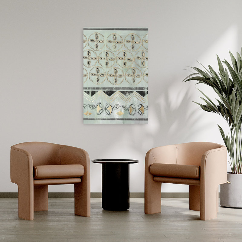 «In The Rhythm I», art abstrait géométrique contemporain, H 36 po x l 24 po
